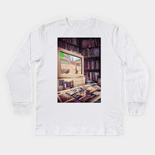 PC Gaming 80s 90s Era Kids Long Sleeve T-Shirt